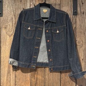 Caslon lightweight dark denim jacket